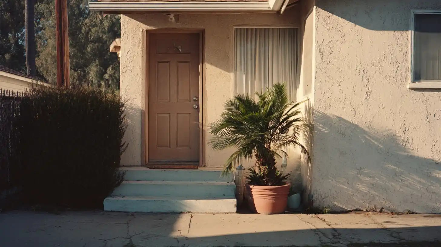 Front door of a California Home